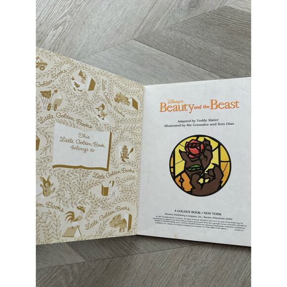 Disney's Beauty and the Beast Little Golden Book Vintage 1991 - Picture 4 of 8